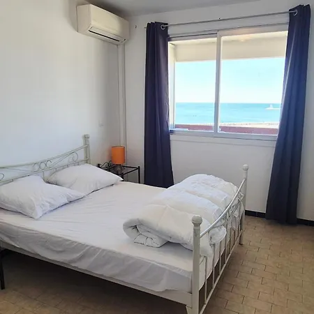 Appartement Vue Mer Exceptionnelle Plage A 1 Min, Parking Prive, 6 Pers 아파트 라그랑모트
