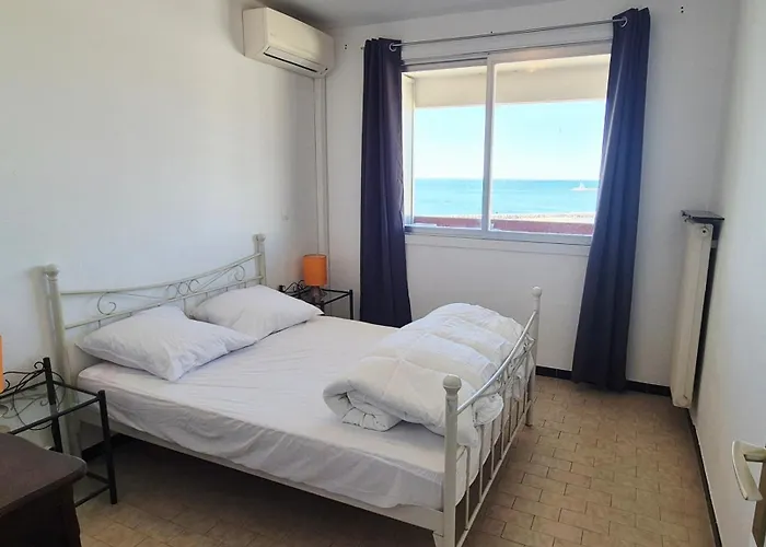 Appartement Vue Mer Exceptionnelle Plage A 1 Min, Parking Prive, 6 Pers 아파트 라그랑모트